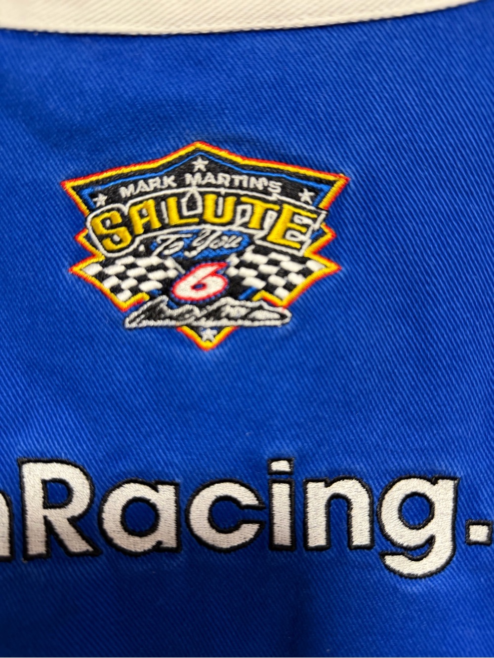 Blue & White Racing Jacket - Men's - Picture 12 of 16